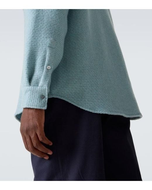 Camicia Labradorite di God's True Cashmere in Blue da Uomo