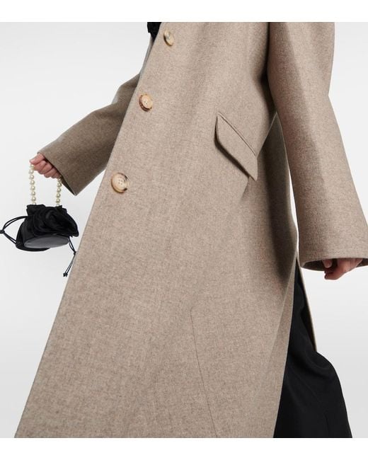 Cappotto in lana, cashmere e seta di Magda Butrym in Brown