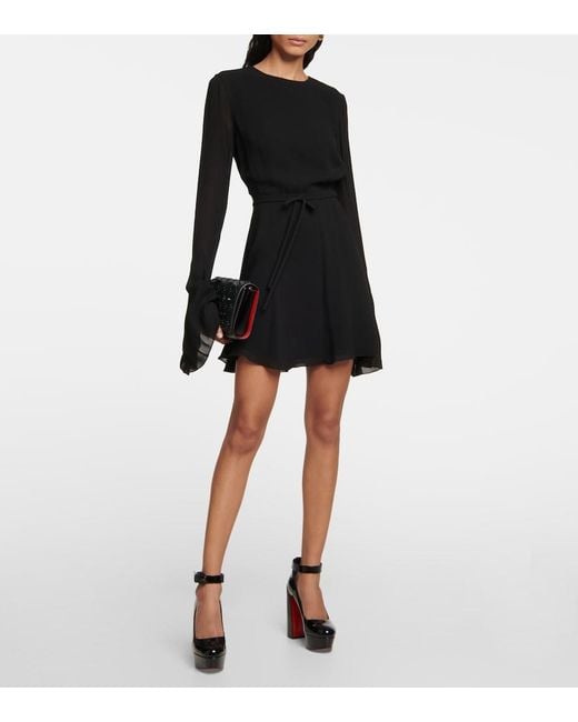 Christian Louboutin Black Movida Strap Patent Leather Platform Pumps