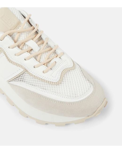 Tod's White Sportiva Run Leather Sneakers