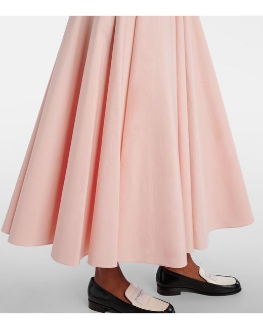 Givenchy Pink Cotton Midi Skirt