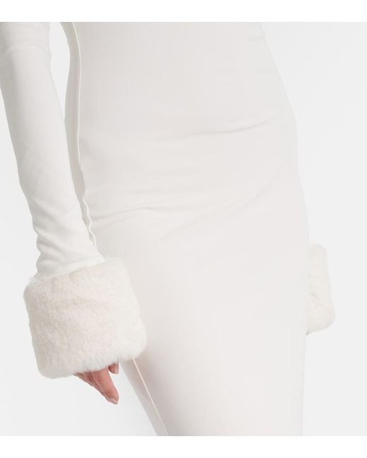 The New Arrivals Ilkyaz Ozel White Robe Priscilla Aus Satin