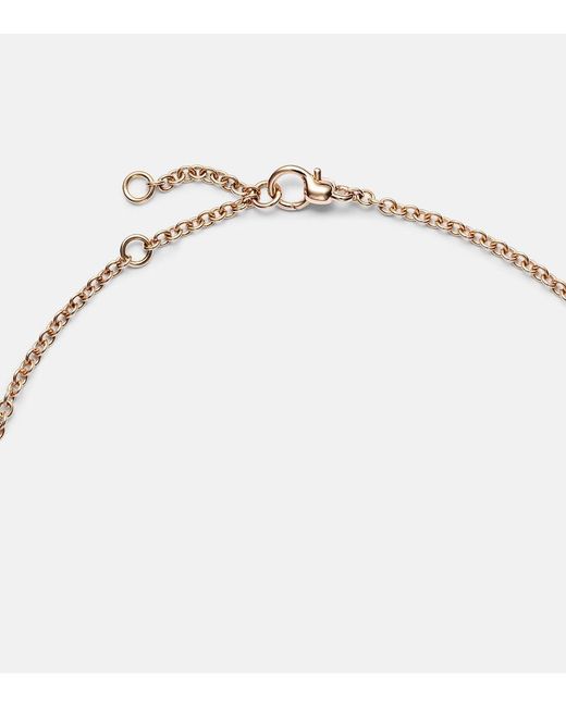 Pomellato Pink Together 18Kt Rose Pendant Necklace With Diamonds