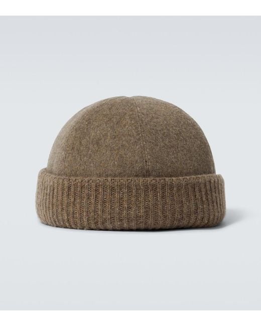 Loro Piana Natural Cashmere Beanie for men