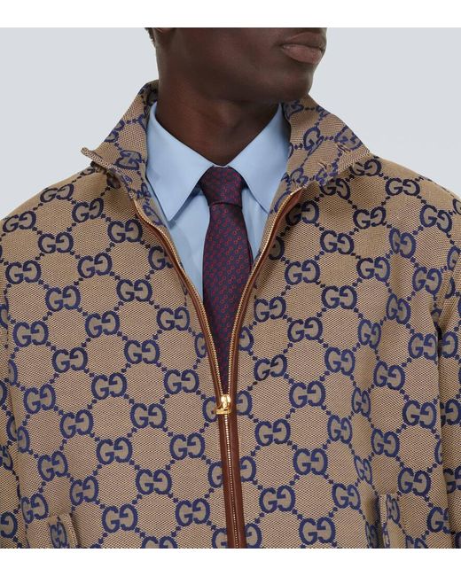 Gucci Krawatte Horsebit aus Seiden-Jacquard in Purple für Herren