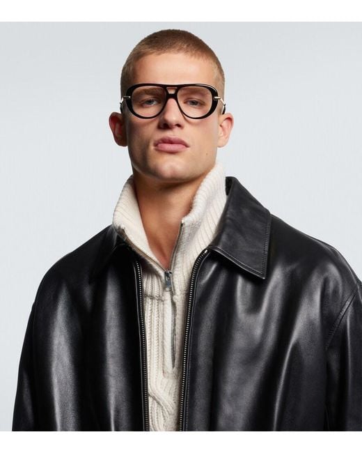 Loewe Aviator-Brille in Black für Herren