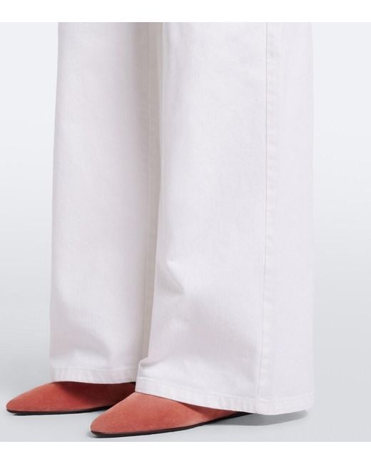 Max Mara White Wide-Leg Jeans