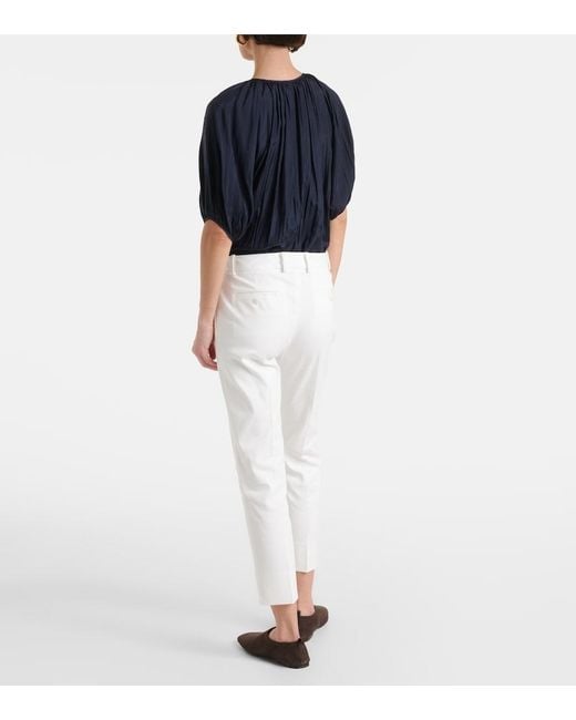 Joseph White Bing Court Cotton-Blend Gabardine Chinos