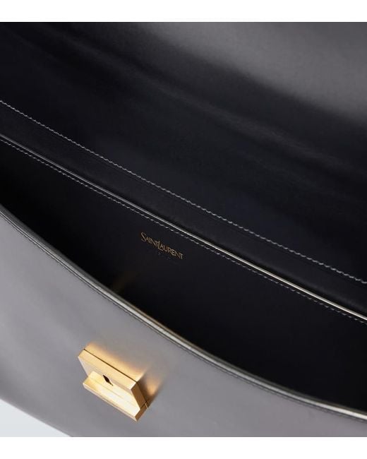 Saint Laurent Black Leather Briefcase for men