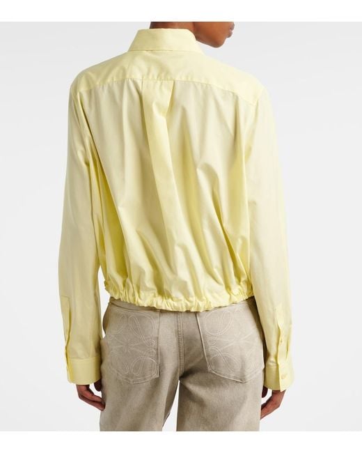 Loewe Yellow Double L Cotton Shirt