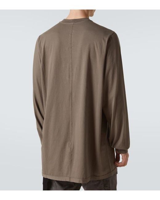 Camiseta De Jersey De Algodon Oversized Rick Owens de hombre de color Brown