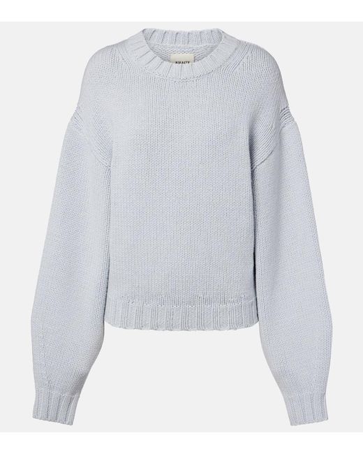 Khaite Gray Gemma Oversized Cashmere Sweater