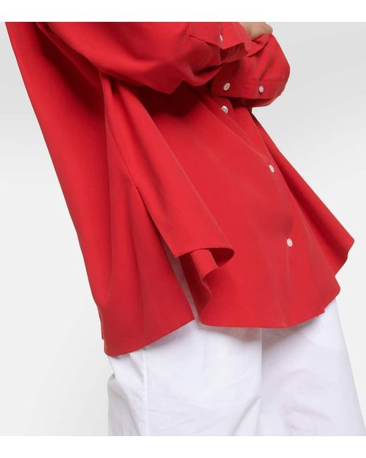 Camicia Andra in seta di The Row in Red
