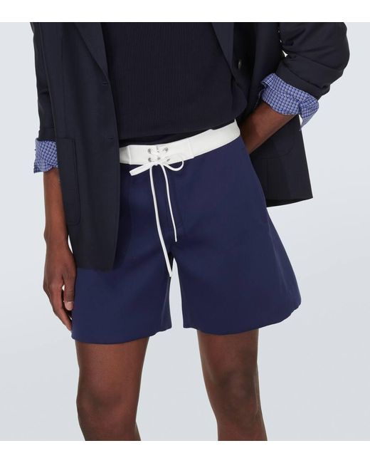Miu Miu Bermuda-Shorts aus Satin in Blue für Herren