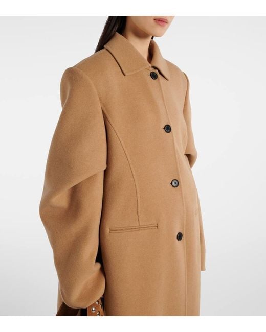 Khaite Brown Darton Oversized Wool Coat