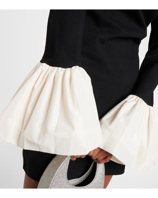 staud hawthorne dress black ivory STAUD Hawthorne Dress Black Ivory