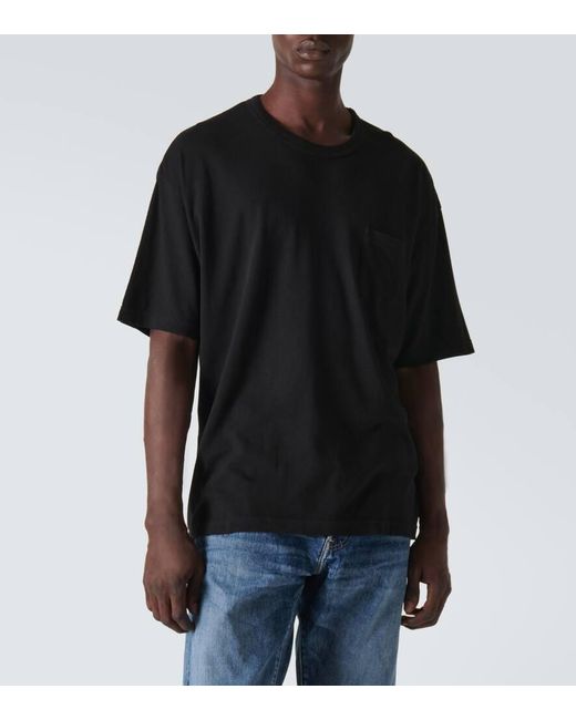 T-shirt Jumbo in cotone e seta di Visvim in Black da Uomo