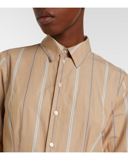 Polo Ralph Lauren Natural Striped Cotton Shirt Dress