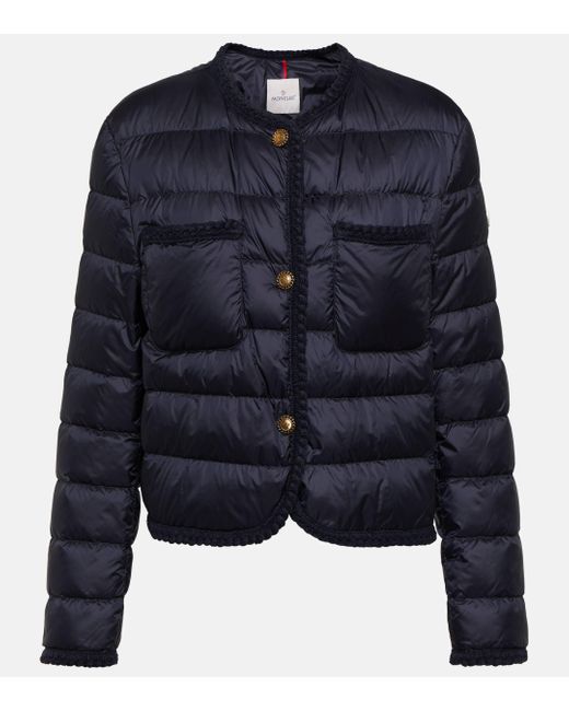 Moncler Blue Aristeo Quilted Shell Down Jacket