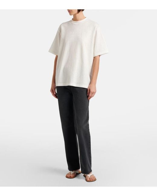 The Row Blue Fargo Straight Jeans