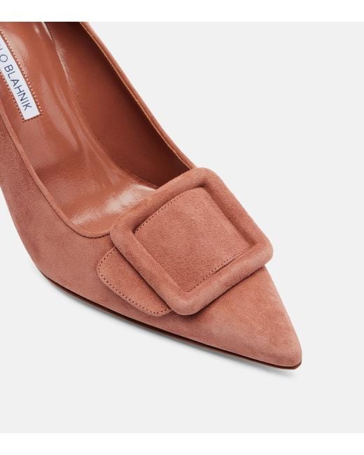 Pumps Maysale 90 di Manolo Blahnik in Brown