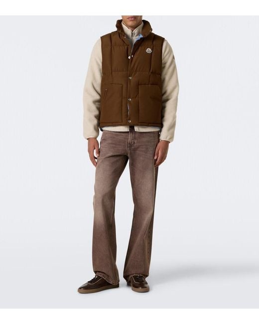Chaleco De Plumas Moncler de hombre de color Brown