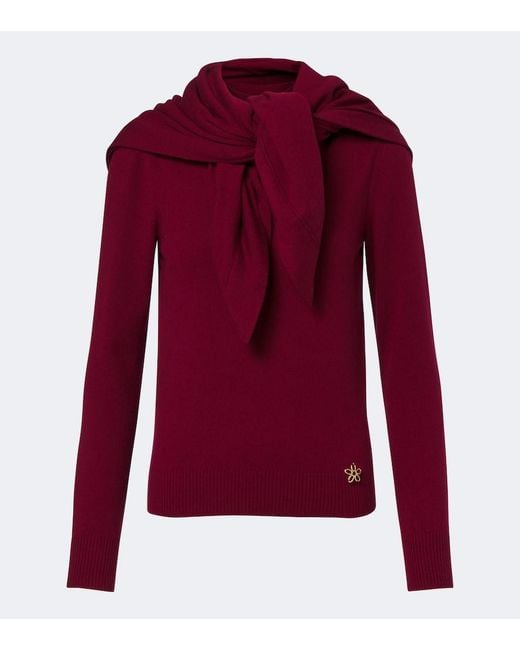 Oscar de la Renta Layered Cashmere Sweater