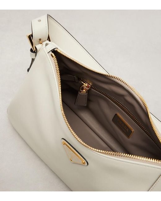 Borsa A Spalla Aimee Medium di Prada in Natural