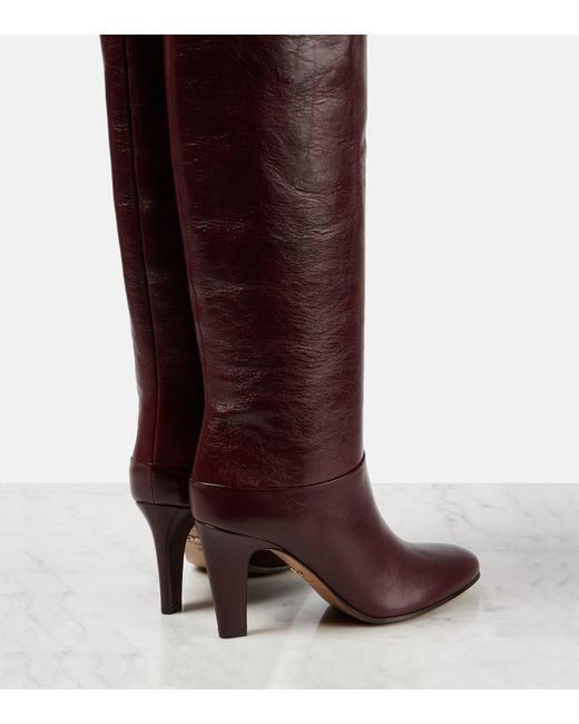Botas Mosqueteras Eve De Piel Chloé de color Red
