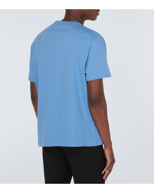 Loewe Blue Cotton Jersey T-shirt for men