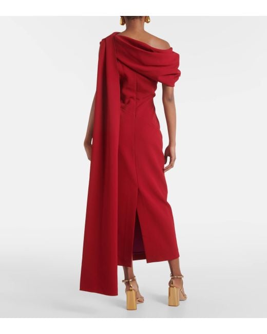 Robe longue Maite asymetrique Roksanda en coloris Red