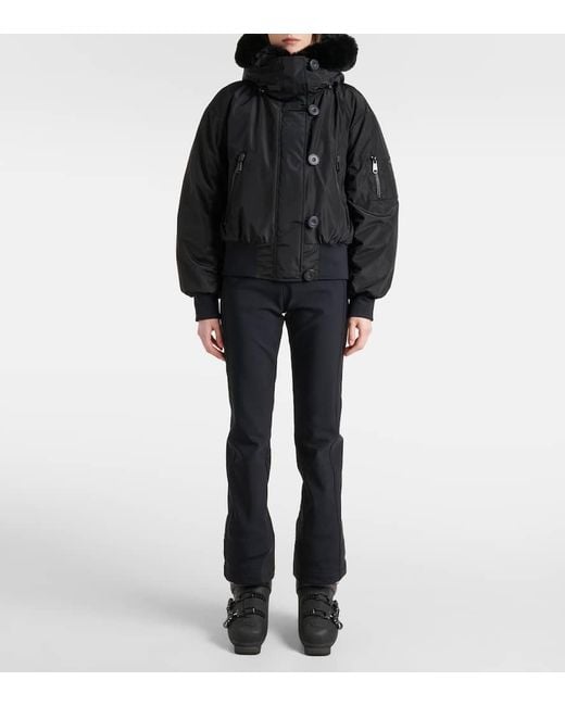 Goldbergh Black Skijacke Jeanne Mit Faux Fur