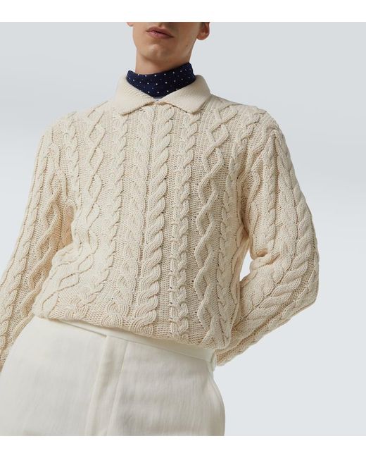 Ralph Lauren Polopullover Aus Einem Baumwollgemisch in White für Herren
