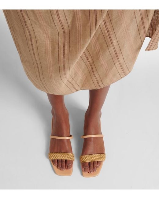 Malone Souliers Natural Frida 10 Woven Sandals