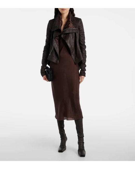 Rick Owens Purple Slipdress Hollywood