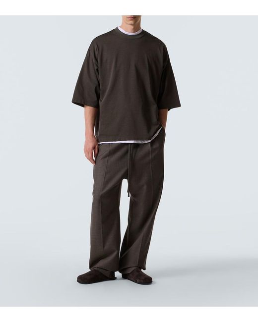 Fear Of God Gray Virgin Wool Straight Pants for men