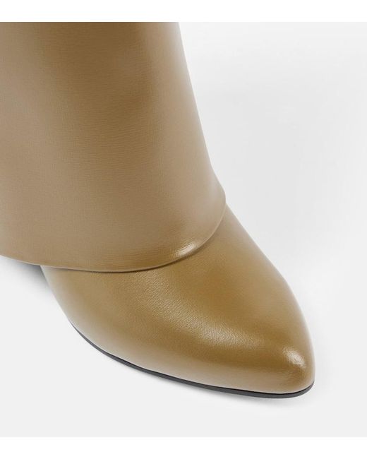 Botas Con Cuna Shark Lock De Piel Givenchy de color Green