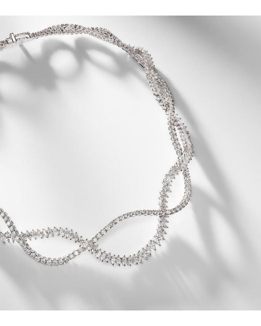 YEPREM White Y-Couture 18Kt Necklace With Diamonds