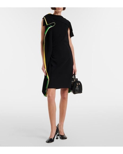 Loewe Black Draped Minidress