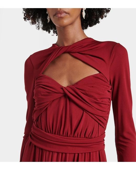 Giambattista Valli Red Jersey Gown