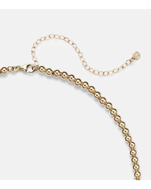 Sydney Evan Metallic 14Kt Beaded Pendant Necklace With Pearls