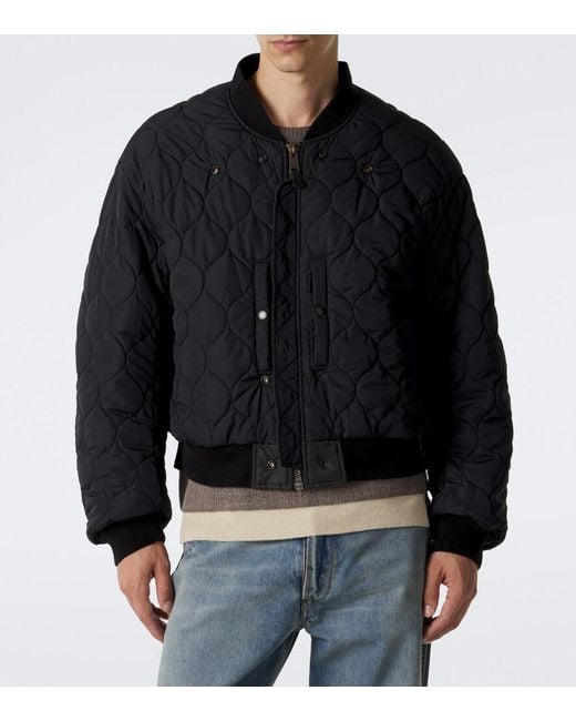 Maison Margiela Black Reversible Bomber Jacket for men