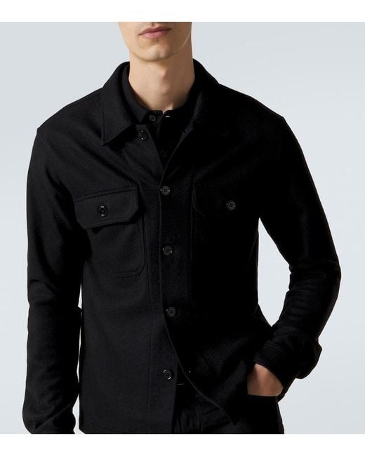 Tom Ford Black Cashmere Overshirt for men