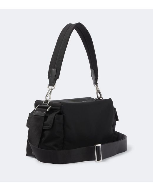 Prada Black Explore Re-Nylon Shoulder Bag for men