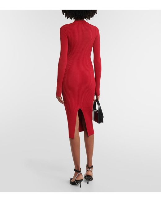 Jonathan Simkhai Red Midikleid Nikolai