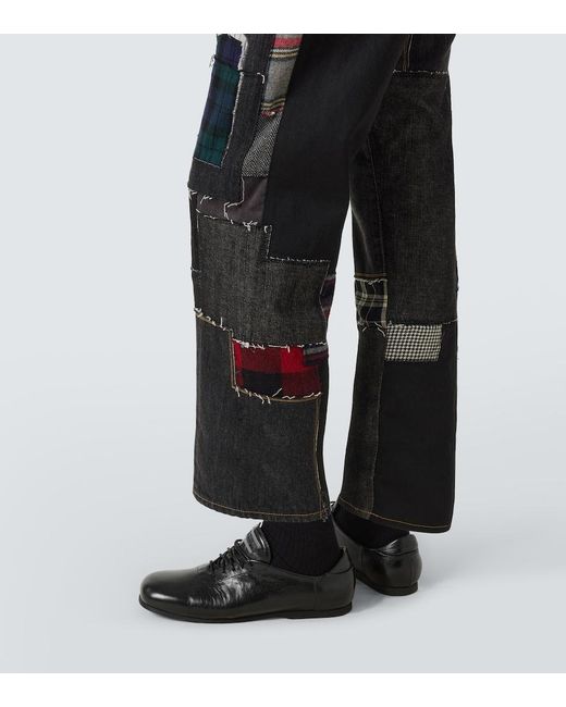 X Levi's Jeans Anchos Con Patchwork Junya Watanabe de hombre de color Black