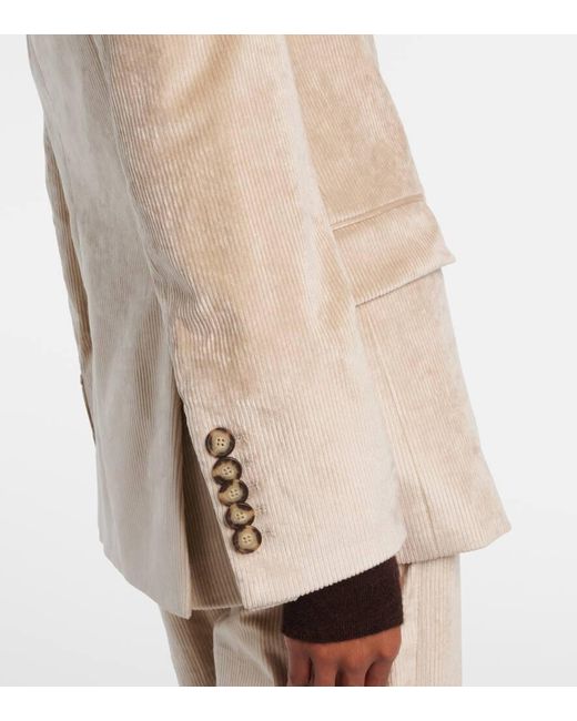 Blazer Sevyn En Velours Cotele Veronica Beard en coloris Natural