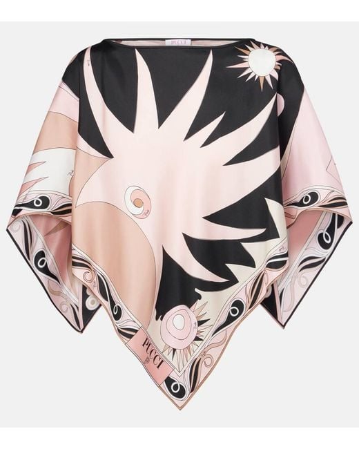 Emilio Pucci Pink Iride Silk Kaftan