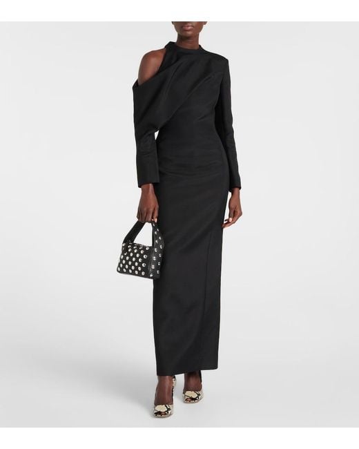 Khaite Metallic Elena Small Studded Leather Shoulder Bag