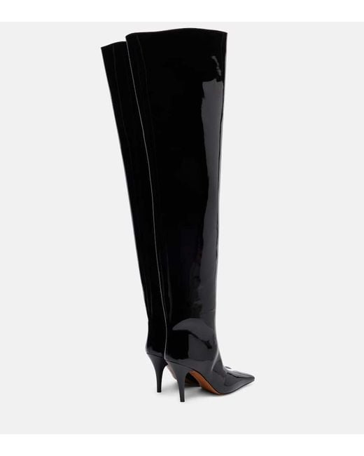 Stella McCartney Black Eve Alter Mat Over-The-Knee Boots